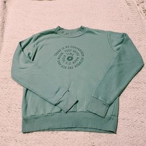Pretty green cotton sweatshirt